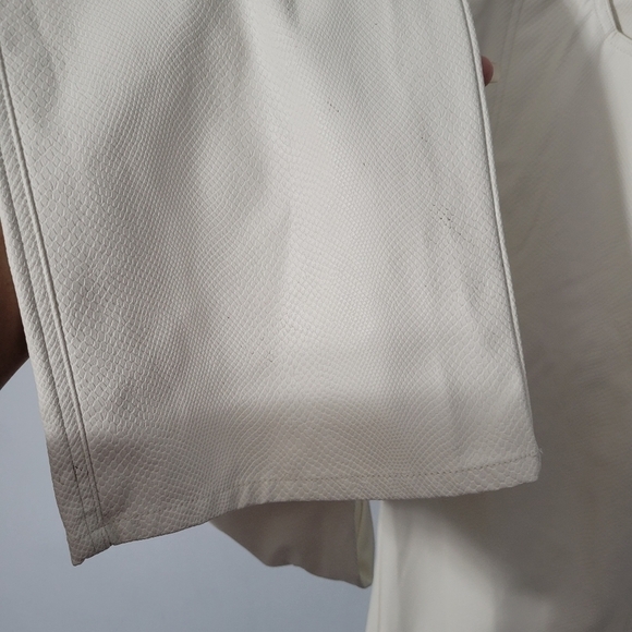 WeWoreWhat White Croc Embossed Flare Leg Pants - Picture 8 of 15